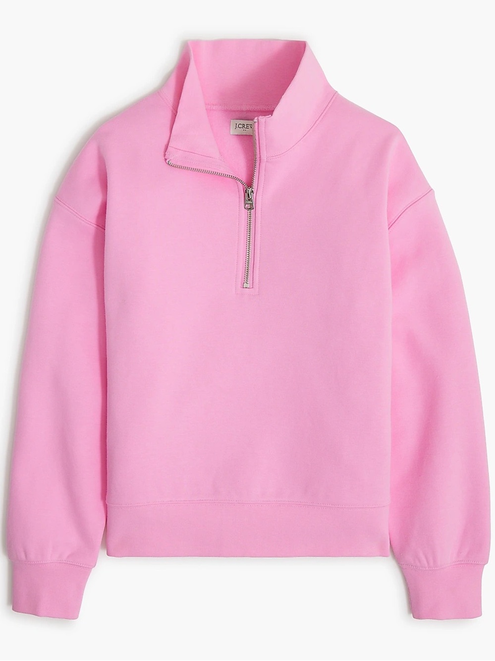 J. Crew Factory- Pink Half-Zip Sweatshirt